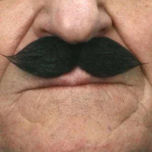 Bigote Moreno con Puntas