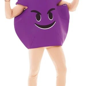 Disfraz de Emoticono de Diablo Morado para Adulto