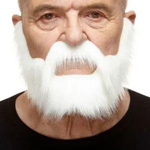 Barba Blanca Corta Lisa