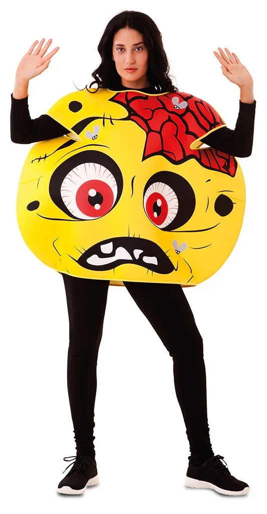 Disfraz de Emoticono Zombie para Adulto - Imagen 2