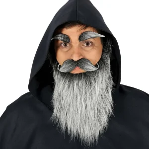 Barba Canosa con Bigote y Cejas