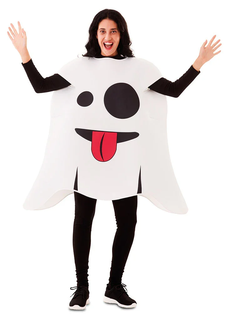 Disfraz de Emoticono Fantasma del Whatsapp para Adulto - Imagen 2