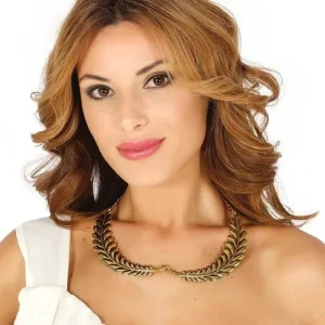 Collar de Romana con Laureles Dorados