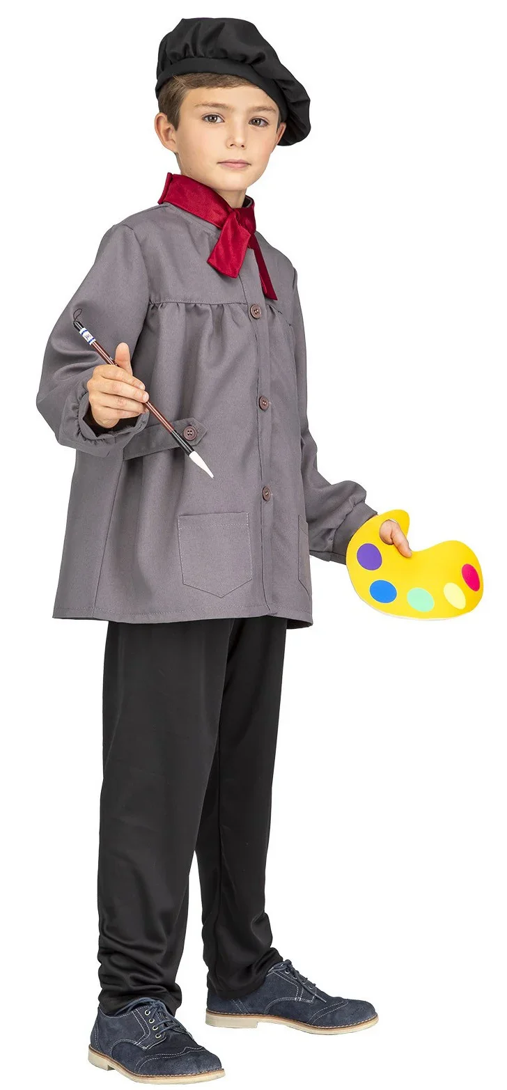 Disfraz de Pintor con Paleta y Pincel para Niño - Imagen 3