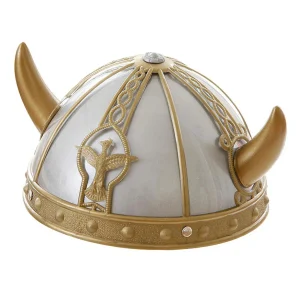 Casco de Vikingo con Cuernos Pequeños