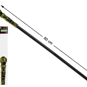 Bastón Elegante con Empuñadura Dorada